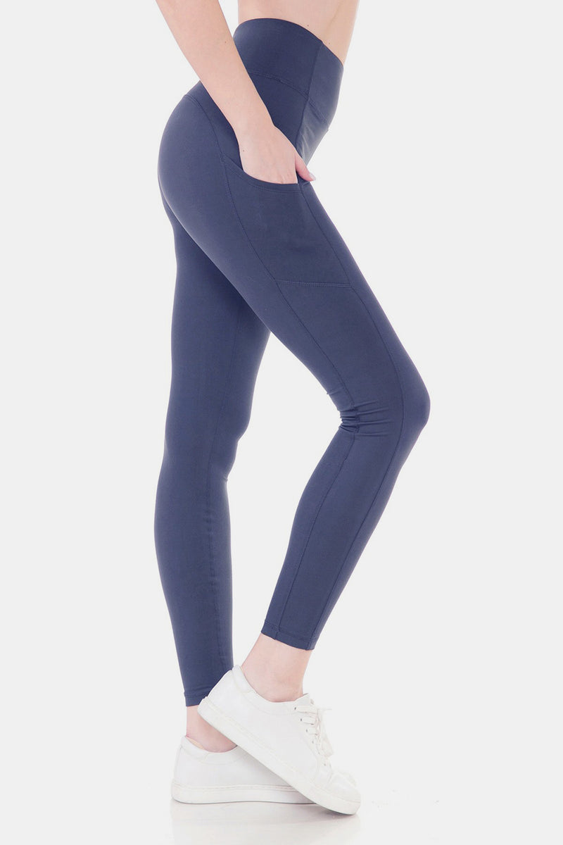 Leggings Depot High Waist Wide Waistband Leggings